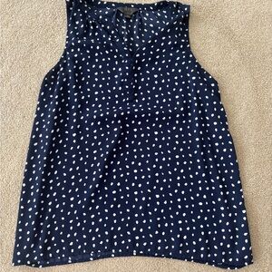41 Hawthorn Navy Blue Sleeveless Polka Dot Camisole